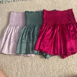 NATURAL LIFE Mini Skirt Trio - Lavender, Teal, Fuchsia